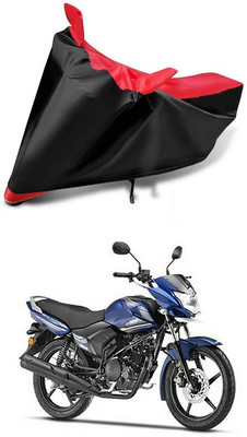 AutoGalaxy Waterproof Two Wheeler Cover for Yamaha(Saluto, Red, Black)