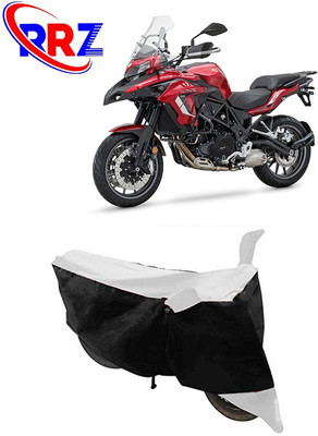 RRZ Waterproof Two Wheeler Cover for Benelli(TRK 502, Black, White)