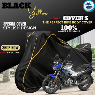 OliverX Waterproof Two Wheeler Cover for Hero(Xtreme, Black)