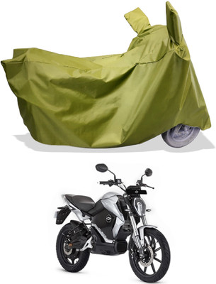 Amexride Two Wheeler Cover for Revolt(RV 300, Maroon)