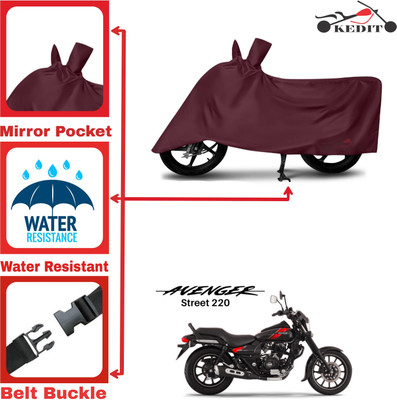 AASHTIK MART Two Wheeler Cover for Bajaj(Avenger Street 220, Maroon)