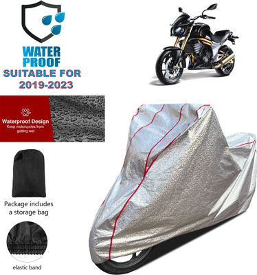 GOSHIV-car and bike accessories Waterproof Two Wheeler Cover for Mahindra(Mojo, Silver)
