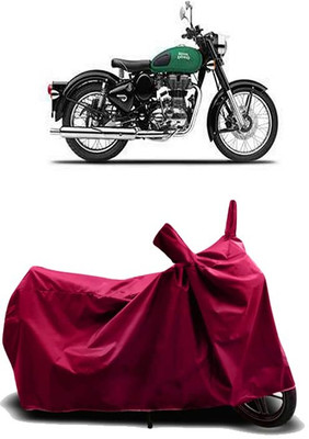 KEDIT Two Wheeler Cover for Royal Enfield(Bullet 350, Maroon)