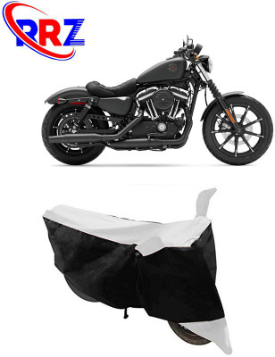 RRZ Waterproof Two Wheeler Cover for Harley Davidson(Iron 883, Black, White)
