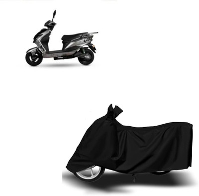 Aamaya Store Waterproof Two Wheeler Cover for Yamaha(Fascino, Black)