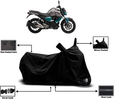 KEDIT Two Wheeler Cover for Yamaha(FZ-S, Black)