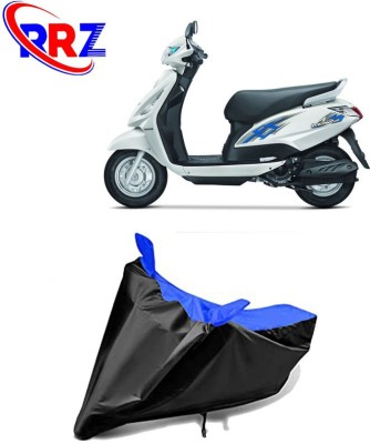 RRZ Waterproof Two Wheeler Cover for Suzuki(Swish 125, Black, Blue)