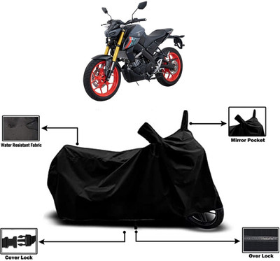 Amexride Two Wheeler Cover for Yamaha(MT 15, Black)