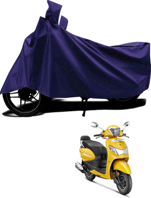 KEDIT Waterproof Two Wheeler Cover for Hero(Pleasure Plus, Blue)