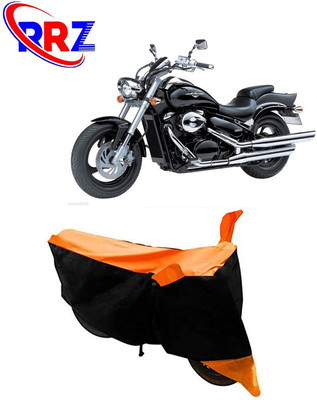 RRZ Waterproof Two Wheeler Cover for Suzuki(Intruder M800, Black, Orange)