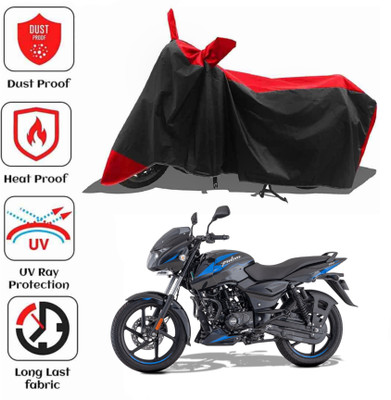 AIKOZIYA Waterproof Two Wheeler Cover for Bajaj(Pulsar 150, Black, Red)