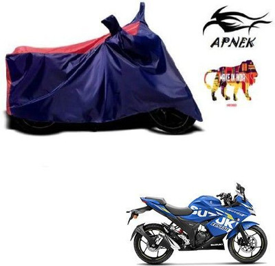 DeepShakshi AUTOMOTIVE Waterproof Two Wheeler Cover for Suzuki(Gixxer SF, Blue, Red)