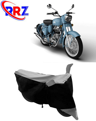 RRZ Waterproof Two Wheeler Cover for Royal Enfield(Squadron Blue, Black, Grey)