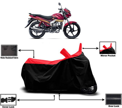 KEDIT Two Wheeler Cover for Mahindra(Centuro Rockstar, Red, Black)