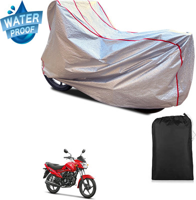 PAGORA Waterproof Two Wheeler Cover for Suzuki(Hayate, Silver)