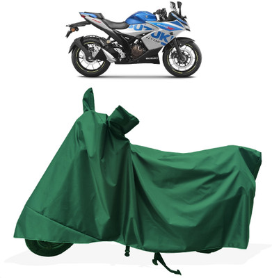 Tricway Two Wheeler Cover for Suzuki(Gixxer SF 250, Green)