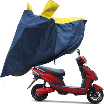 RiderShine Two Wheeler Cover for Techo Electra(Raptor, Blue, Yellow)