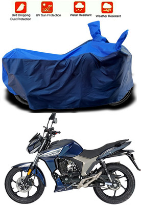 Mdstar Waterproof Two Wheeler Cover for Royal Enfield(Thunderbird 500, Blue, Blue)