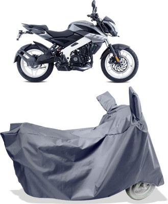 Amexride Two Wheeler Cover for Bajaj(Pulsar 200NS FI BS6, Grey)