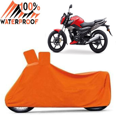 ROYAL AUTO MART Waterproof Two Wheeler Cover for TVS(Raider, Orange)