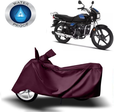 ROYAL AUTO MART Two Wheeler Cover for Hero(Splendor Plus, Maroon)