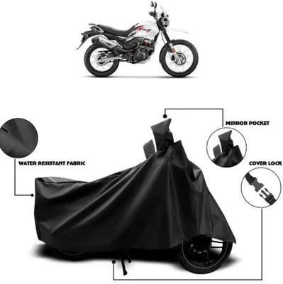 JVBRANGI Waterproof Two Wheeler Cover for Hero(Xpulse 200T, Black)