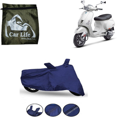 Car Life Waterproof Two Wheeler Cover for Vespa(Vespa SXL 150, Blue)