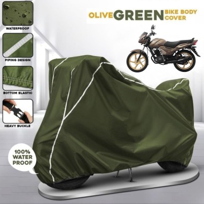 AutoGalaxy Waterproof Two Wheeler Cover for TVS(Star City, Green)