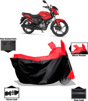 Amexride Two Wheeler Cover for Hero(Glamour BS6, Red)