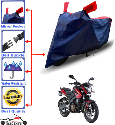 KEDIT Two Wheeler Cover for Bajaj(Pulsar 200 BS6, Red, Blue)