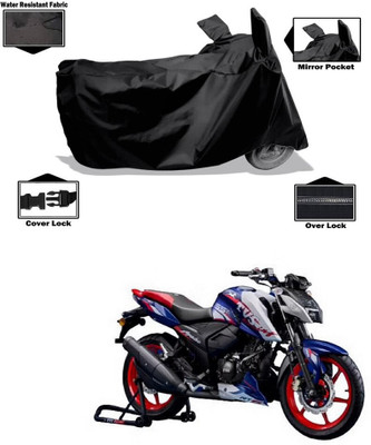 PAGORA Waterproof Two Wheeler Cover for TVS(Apache RTR 165 RP, Black)