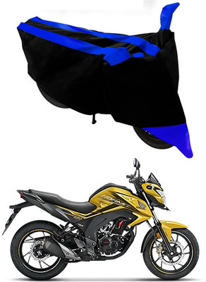 Furious3D Two Wheeler Cover for Honda(CB Hornet 160R, Blue, Black)