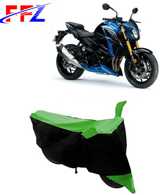 FFZ Two Wheeler Cover for Suzuki(GSX-S750, Black, Green)