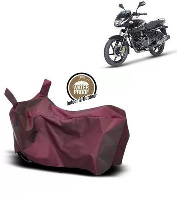 OliverX Waterproof Two Wheeler Cover for Bajaj(Pulsar 150, Maroon)
