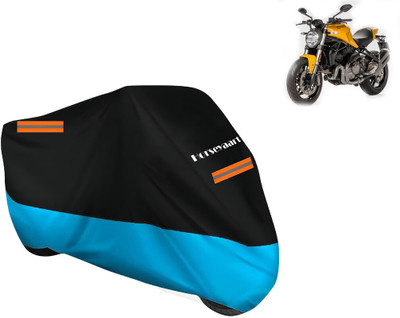 Horseyaart Waterproof Two Wheeler Cover for Ducati(Monster 82, Blue)