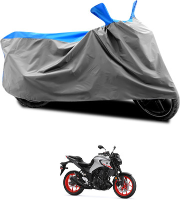 GOSHIV-car and bike accessories Waterproof Two Wheeler Cover for Yamaha(MT-03, Grey, Blue)
