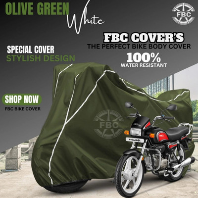 FBC Waterproof Two Wheeler Cover for Hero(Splendor, Green)
