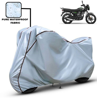 Delphinium Waterproof Two Wheeler Cover for Bajaj(CT 125X, Silver, Black)