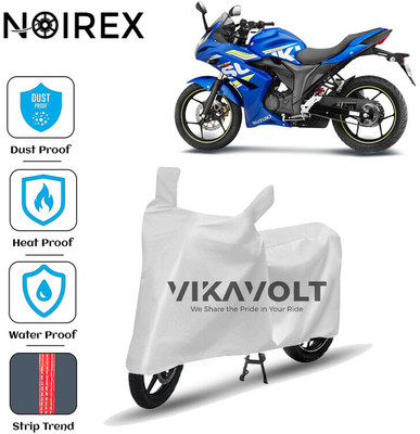 NOIREX Waterproof Two Wheeler Cover for Suzuki(Gixxer SF, Silver)