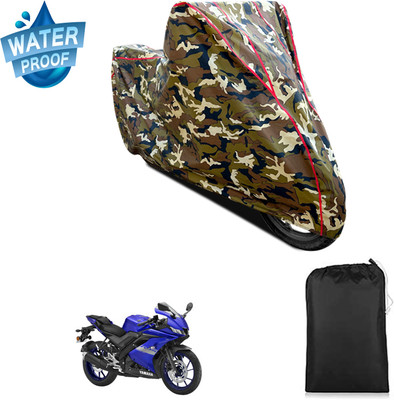 PAGORA Waterproof Two Wheeler Cover for Yamaha(YZF R1 BS6, Yellow)