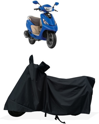 Tricway Two Wheeler Cover for TVS(Scooty Zest 110 BS6, Black)