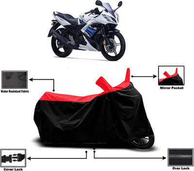 Amexride Two Wheeler Cover for Yamaha(YZF R15S BS6, Red)