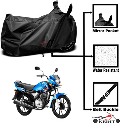 KEDIT Two Wheeler Cover for Universal For Bike(Saluto RX, Black)