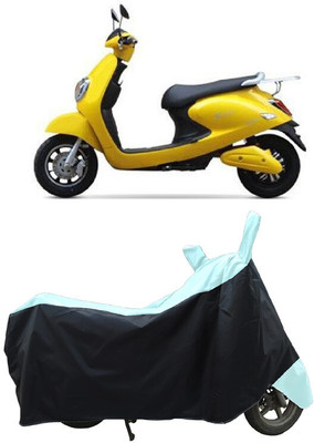 Coxtor Waterproof Two Wheeler Cover for Techo Electra(Emerge BS6, White)