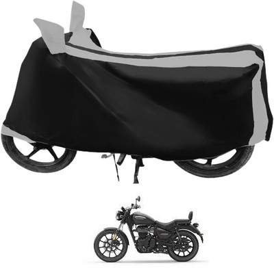 Euro Care Waterproof Two Wheeler Cover for Royal Enfield(Meteor 350, Silver)