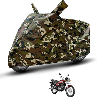 Auto Hub Waterproof Two Wheeler Cover for Hero(HF Dawn, Brown)