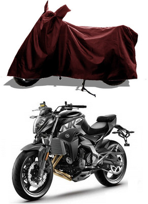 GROFATIK Two Wheeler Cover for CFMoto(400NK, Maroon)
