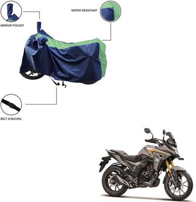 Furnish Flow Two Wheeler Cover for Honda(Green)