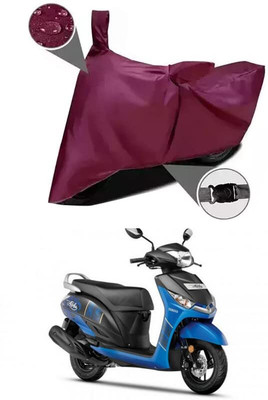 AASHTIK MART Two Wheeler Cover for Yamaha(Alpha BS6, Maroon)