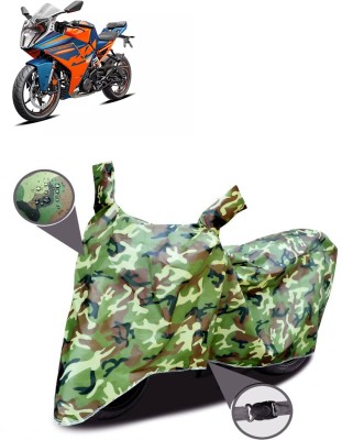 CODOKI Waterproof Two Wheeler Cover for KTM(RC 390 BS6, Green)